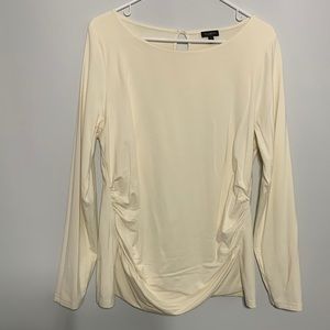 Talbots Cream Long Sleeve Tee